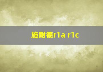 施耐德r1a r1c